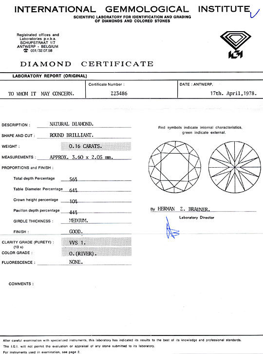 Foto 9 - Platin-Gold-Brillant-Diamant-Ring 0,16ct River VVS1 IGI, R1229