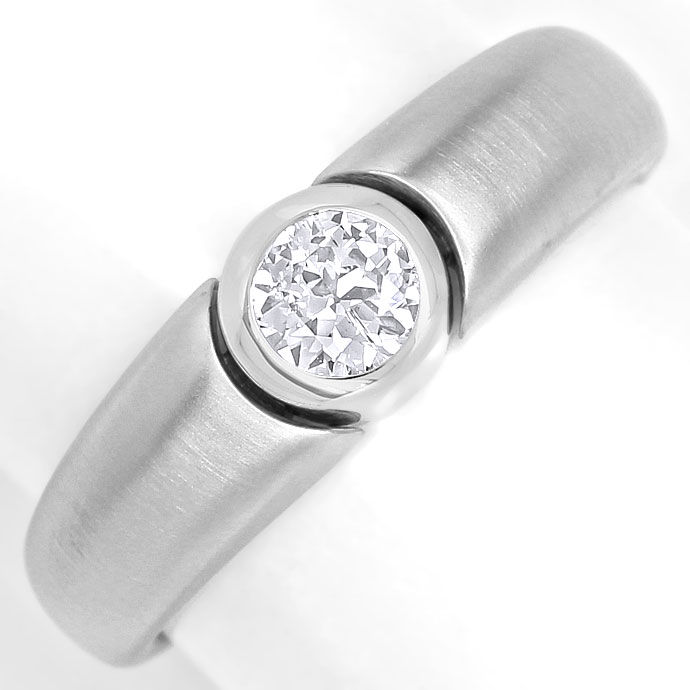 Foto 2 - Design-Diamantbandring mit 0,35ct Brillant in Weißgold, R8653