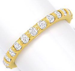 Foto 1 - Diamant Vollmemory Ring 1 Carat Brillanten Gelbgold 14K, S3144