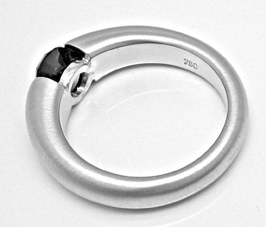 Foto 3 - Brillant-Spann Ring 0,88ct Schwarzer Diamant, S3928